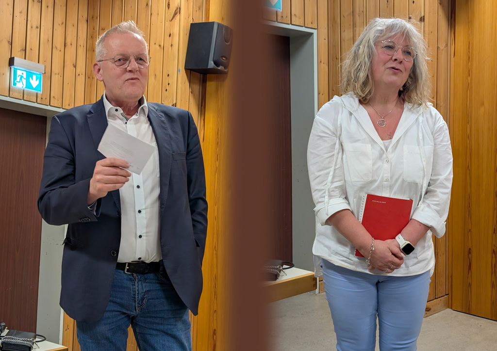 Bericht des Chorleiters Udo Wendle und Grußworte der Gemeinde und Ortsverwaltung von Karin Krauss